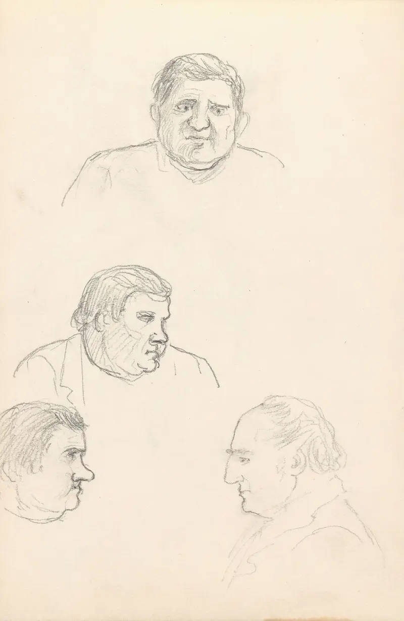 Mannshoder av Adolph Tidemand