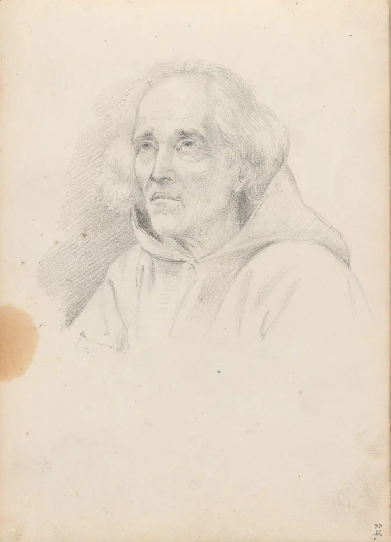 Männerporträt, 1838 von Adolph Tidemand