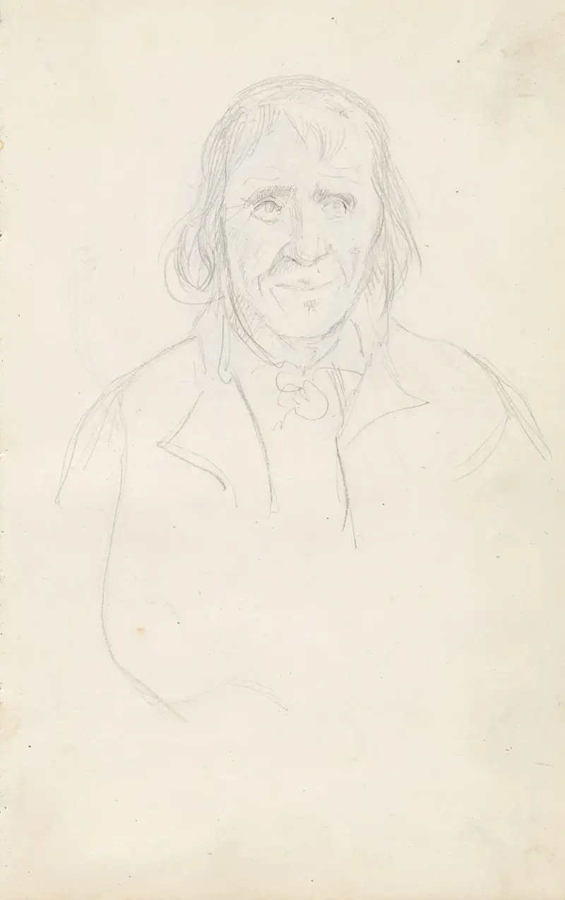Mansporträtt av Adolph Tidemand