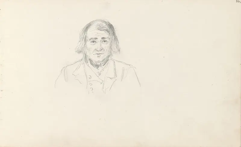 Mannsportrett en face av Adolph Tidemand