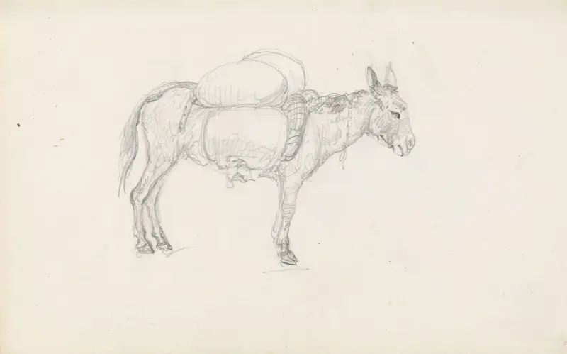 Mules av Adolph Tidemand