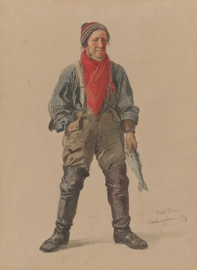 Niels Olsen, Nevlunghavn av Adolph Tidemand