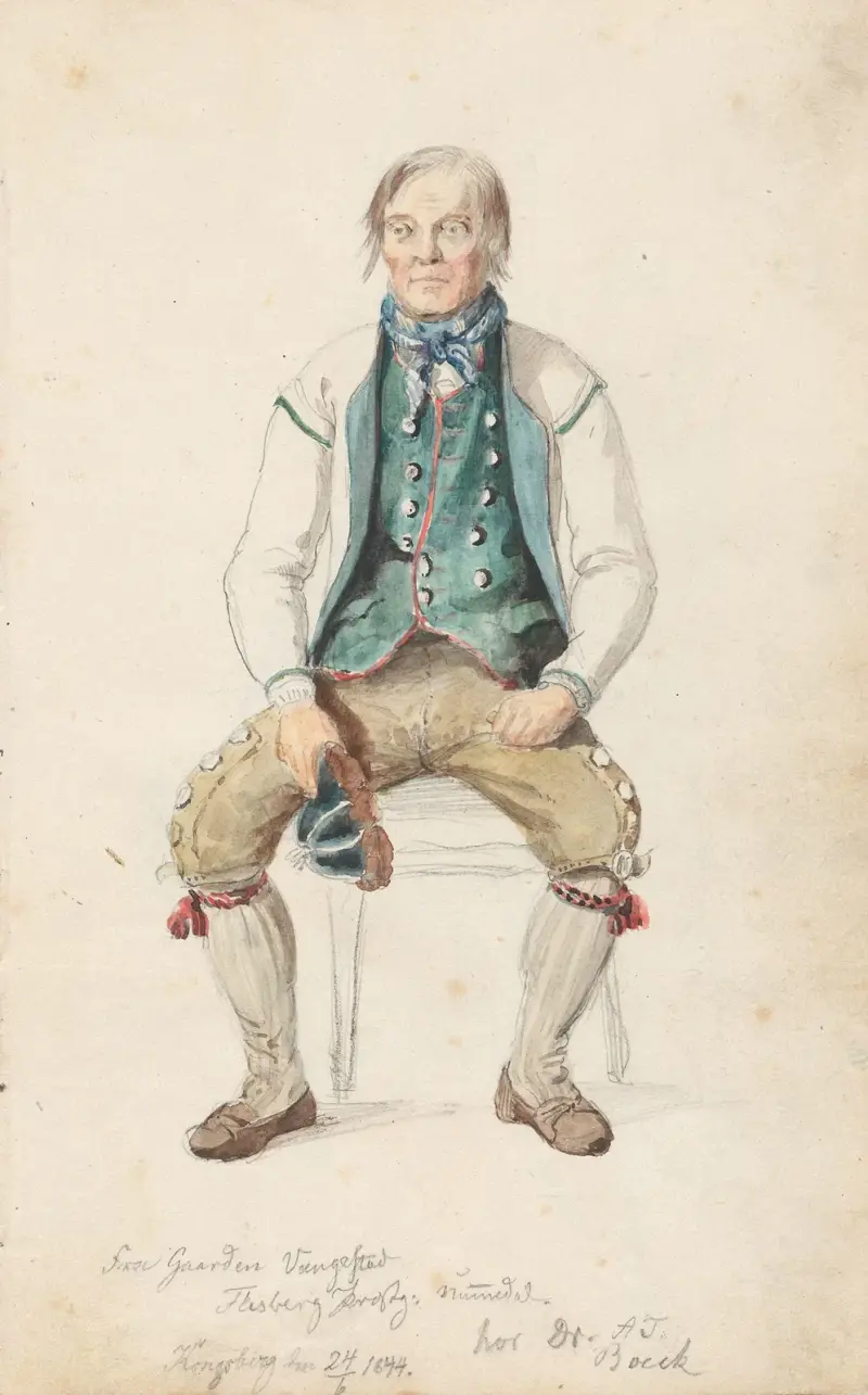 Niri Knutson Vangestad, Flesberg av Adolph Tidemand