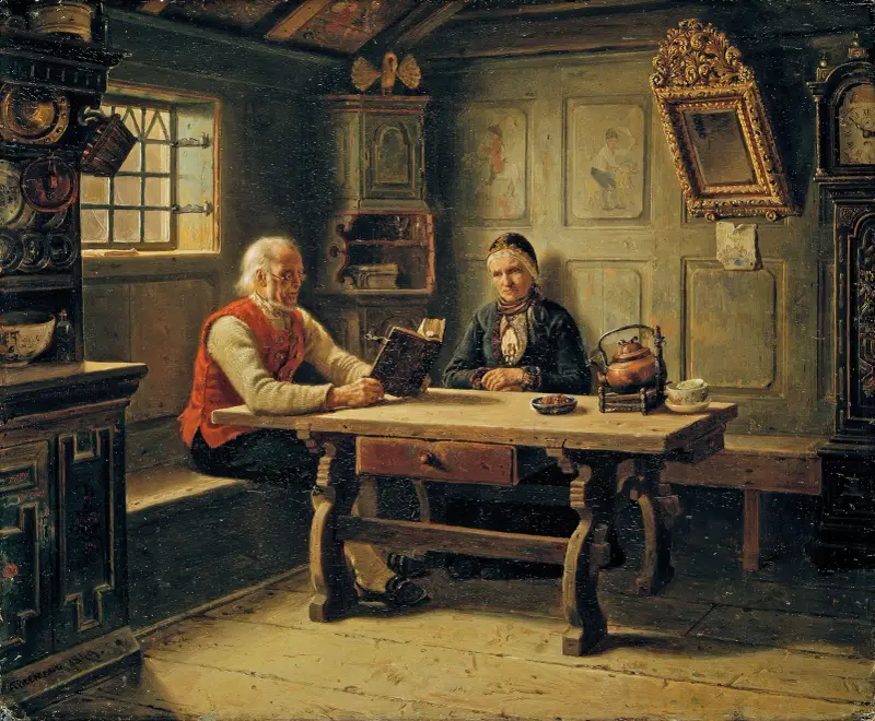 Samotność starości, Adolph Tidemand