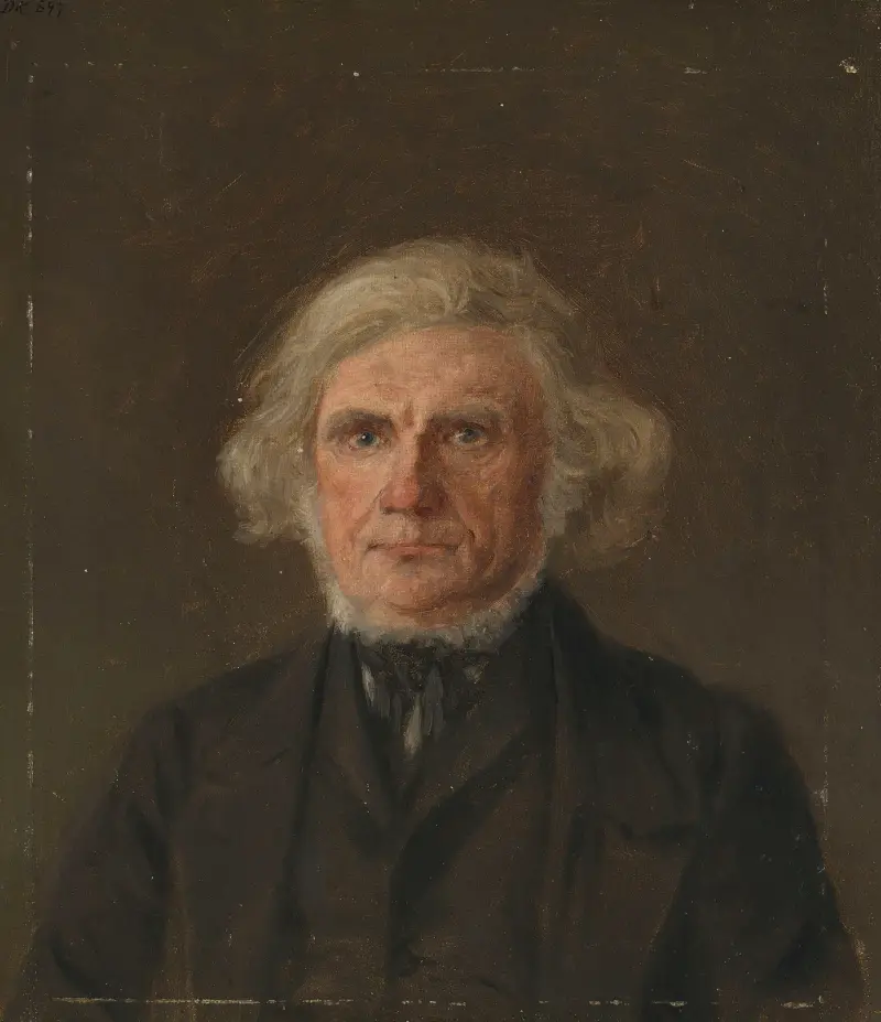 Stařec, portrétní studie, Adolph Tidemand