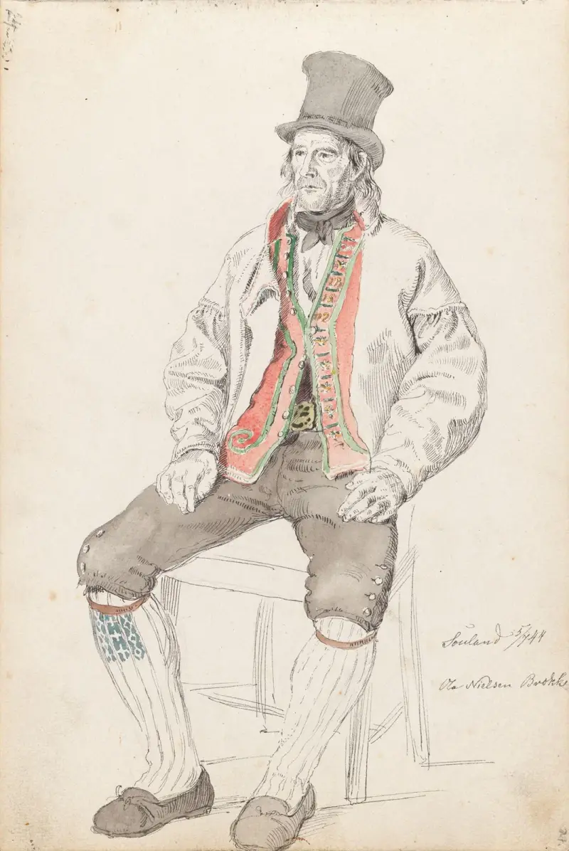 Ole Nielsen Brække, Sauland av Adolph Tidemand