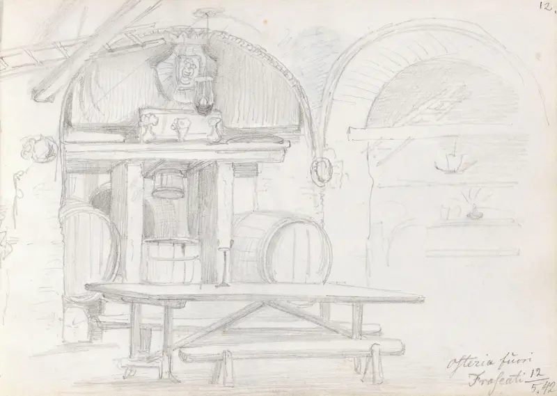 Osteria fuori, Frascati av Adolph Tidemand