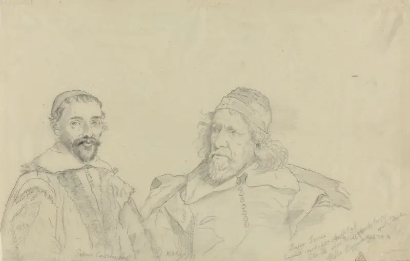 Petrus Cassendus og Inigo Jones av Adolph Tidemand