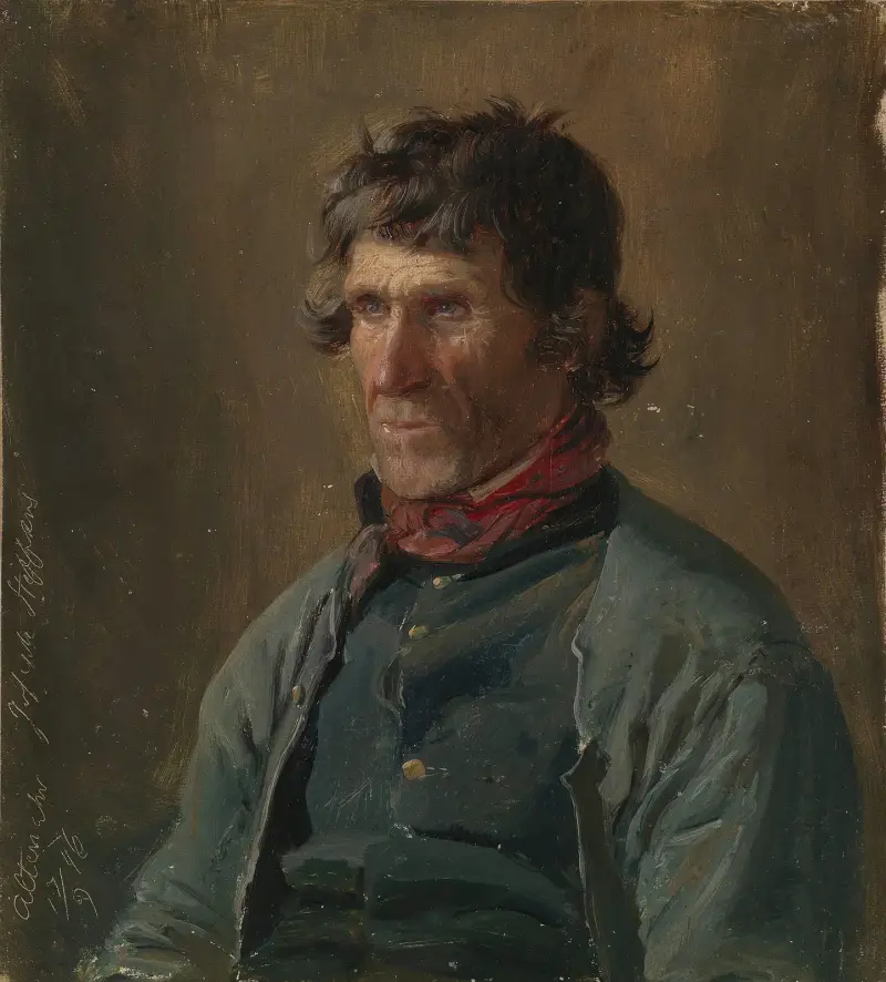 Portrait of Joseph Steffens from Altenahr av Adolph Tidemand