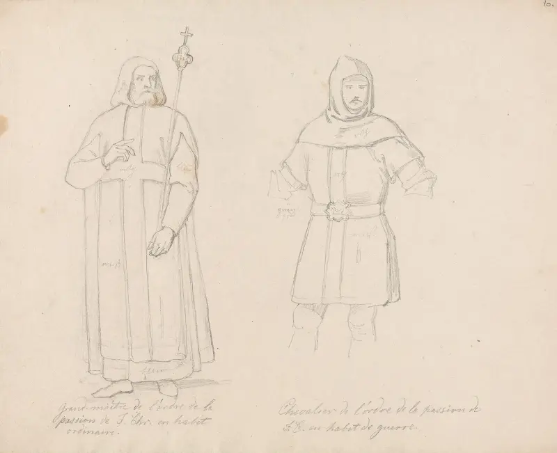 Stormästare och riddare av passionistordenen av Adolph Tidemand