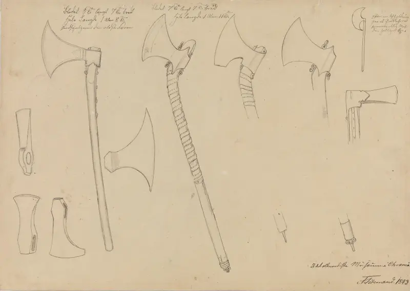 Stridsyxor av Adolph Tidemand