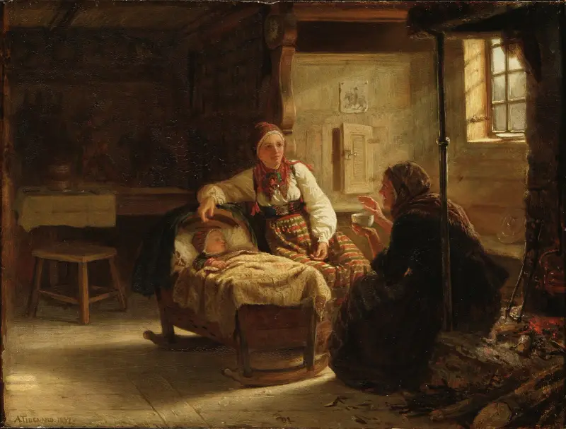 The Fortune-teller av Adolph Tidemand