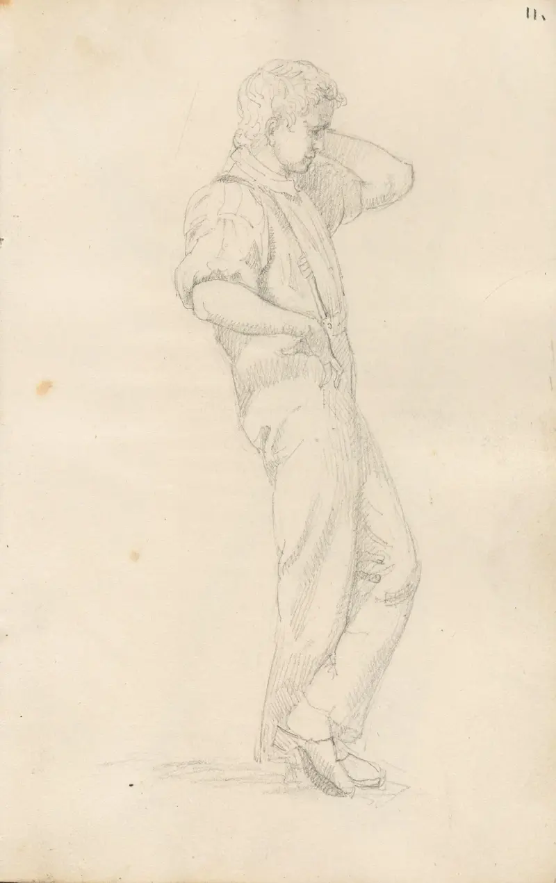 Ung mann av Adolph Tidemand