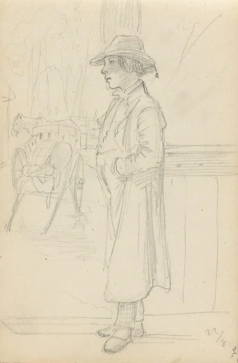 Junger Mann, 1852 von Adolph Tidemand