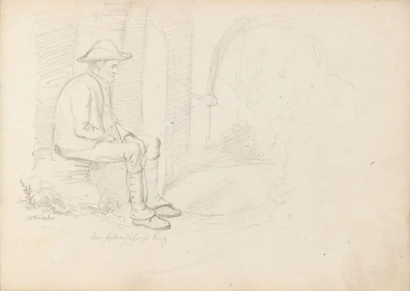 Veteran från Sjuårskriget, Altenahr av Adolph Tidemand