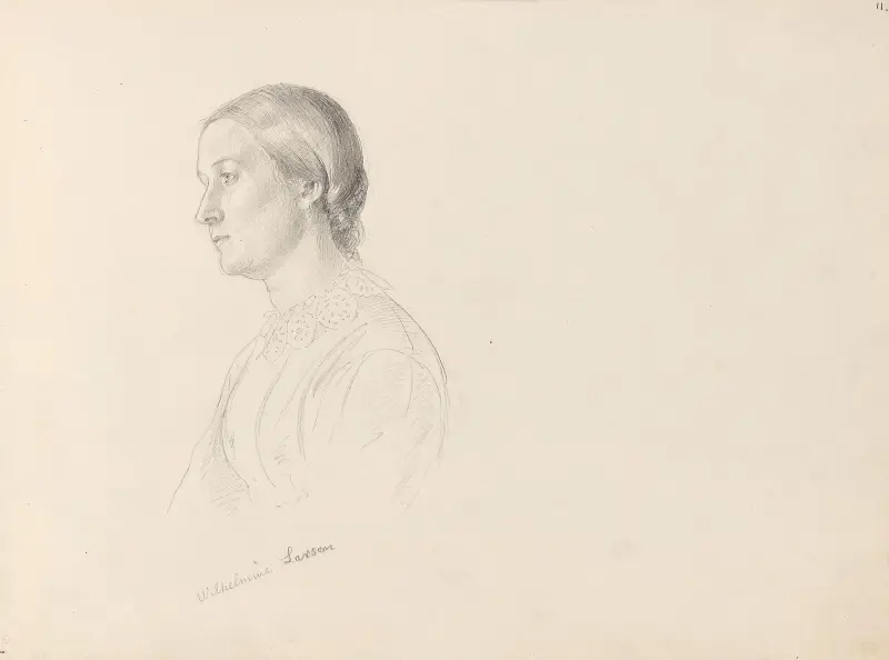Wilhelmine Larsen av Adolph Tidemand