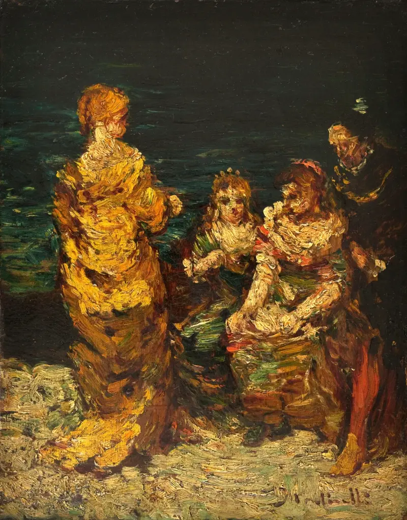 Przerwana rozmowa, Adolphe Monticelli