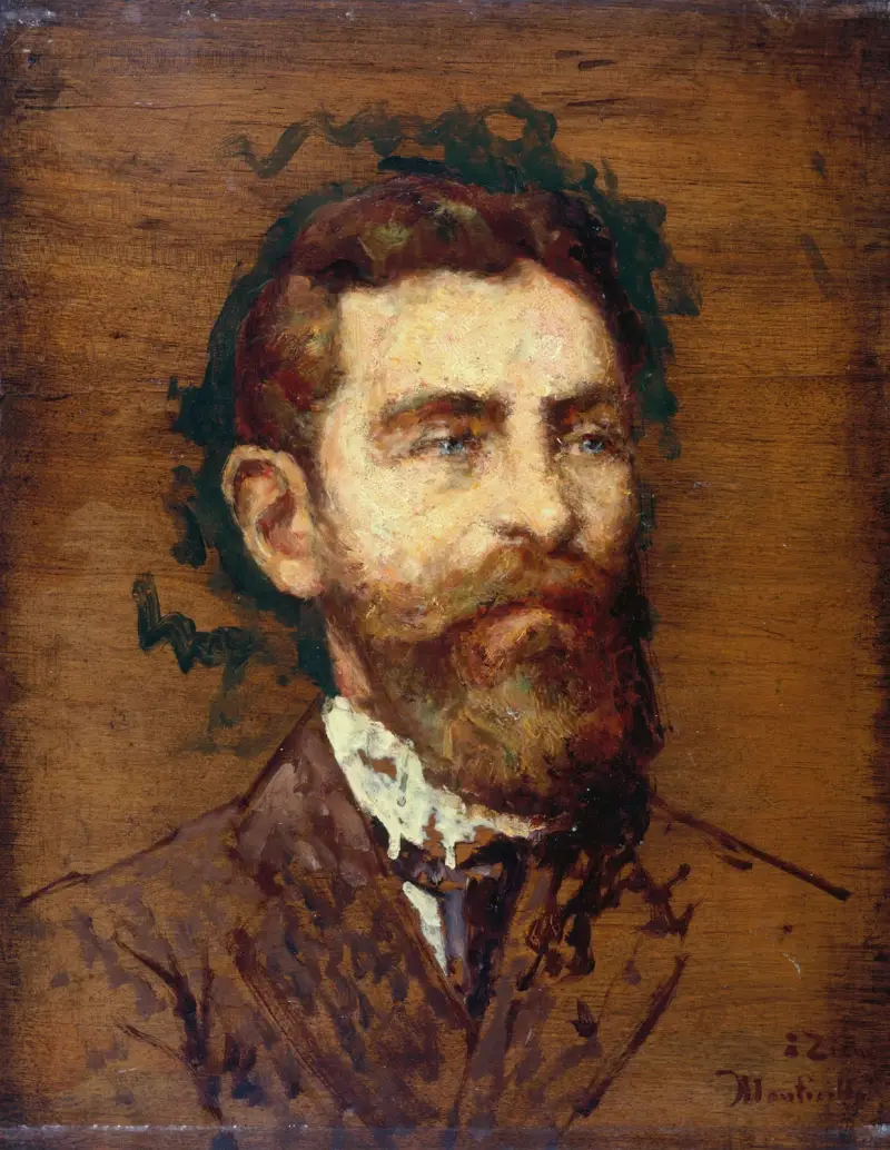 Portrait de François Ziem av Adolphe Monticelli