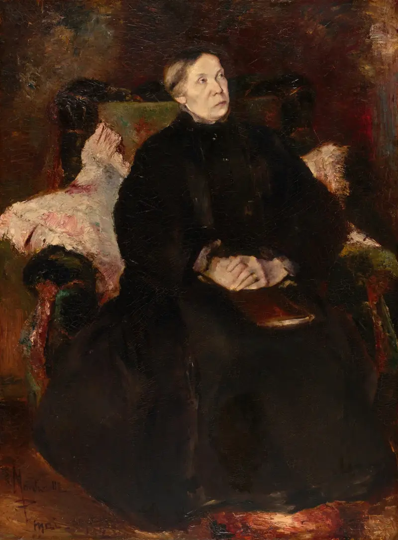 Porträtt av en dam av Adolphe Monticelli
