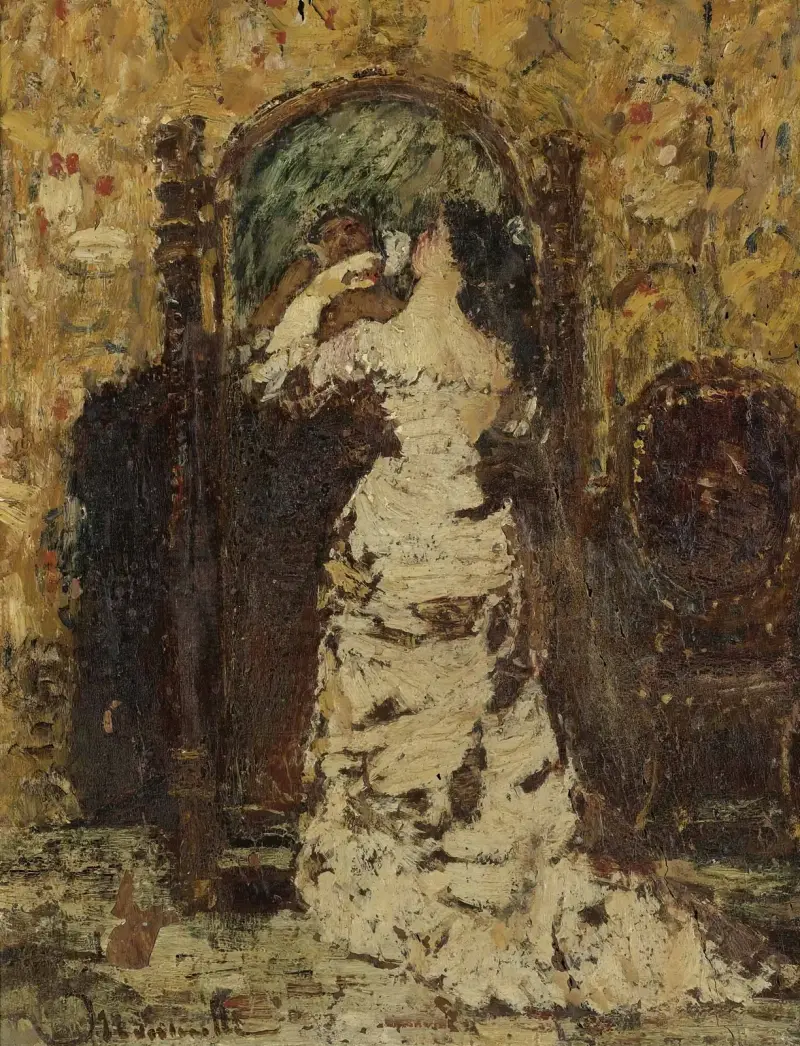 Przygotowania do wieczorku, Adolphe Monticelli