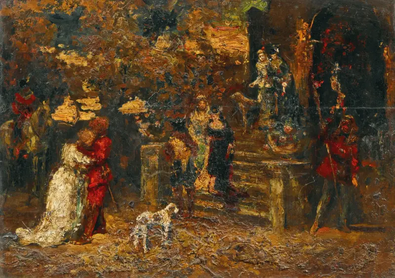 Der Abschied von Adolphe Monticelli
