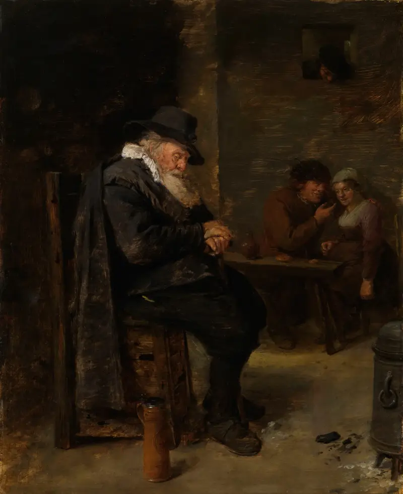 An Old Man in a Tavern av Adriaen Brouwer