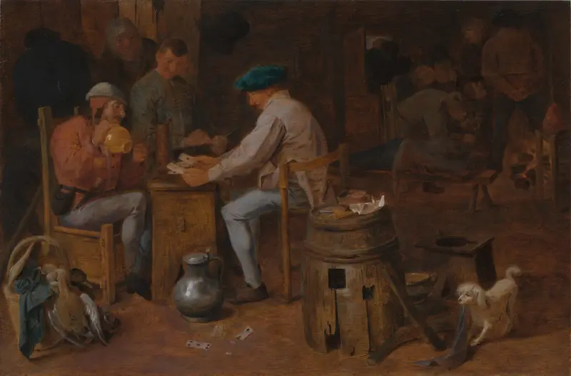 Card Players and Carousers av Adriaen Brouwer