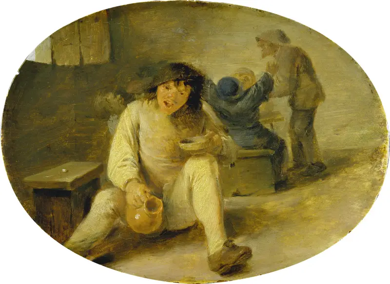 Opilý sedlák, Adriaen Brouwer