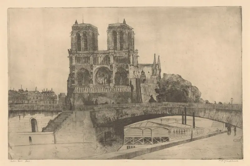 Notre-Dame, Paris von Willem Adrianus Grondhout