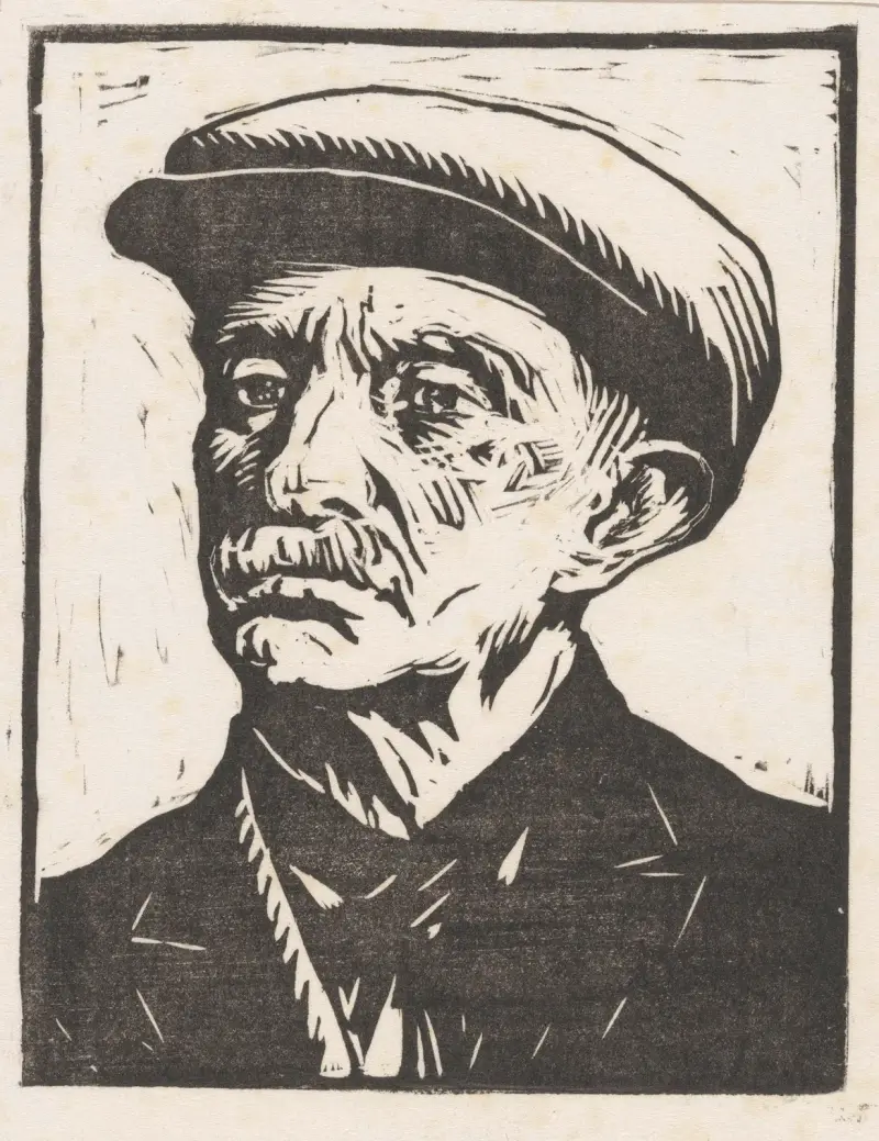 Porträtt av en okänd man av Willem Adrianus Grondhout