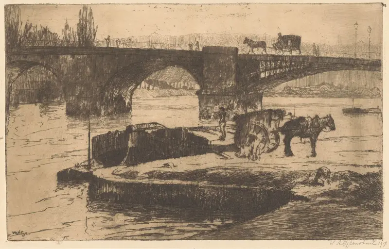 Seinekade i Paris av Willem Adrianus Grondhout