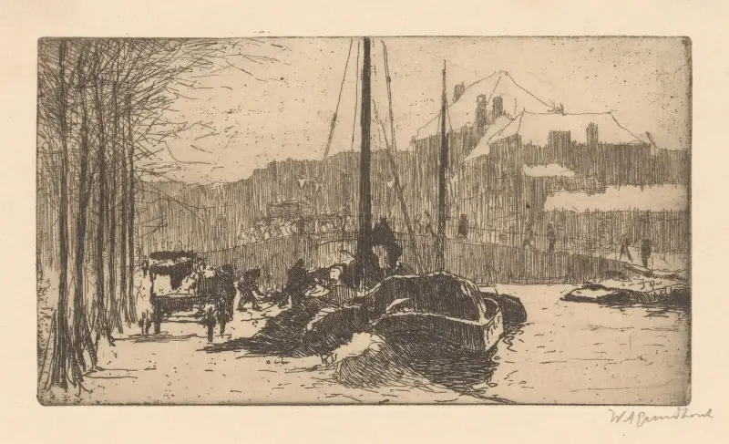 Snö i staden av Willem Adrianus Grondhout