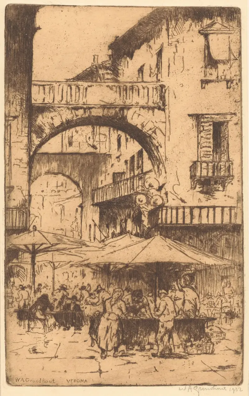 Verona, 1932 von Willem Adrianus Grondhout