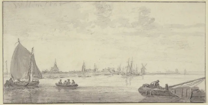 Ansicht von Willemstad, Gemeinde Moerdijk von Aelbert Cuyp