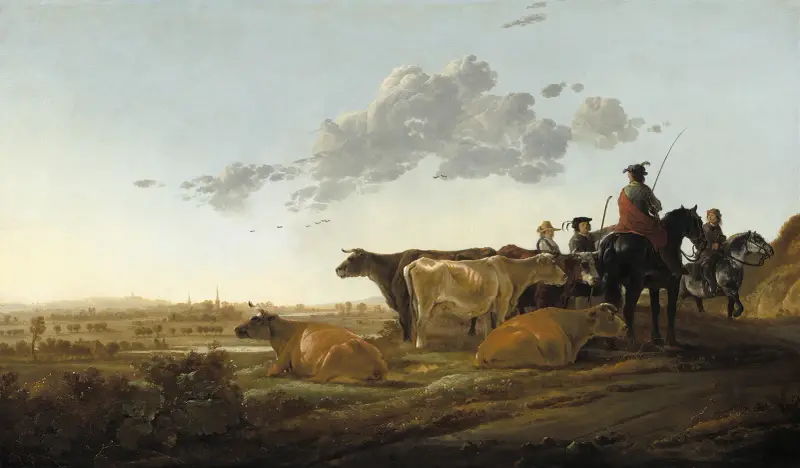 Landschaft mit Hirten von Aelbert Cuyp