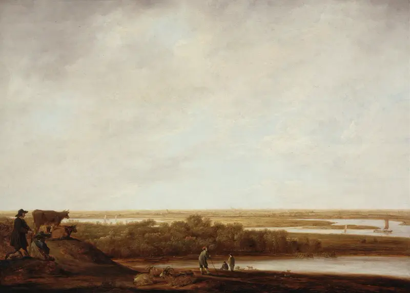 Panoramalandskap med herdar av Aelbert Cuyp