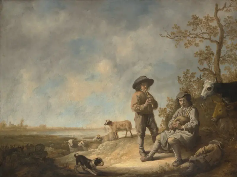 Herdespelande herdar av Aelbert Cuyp