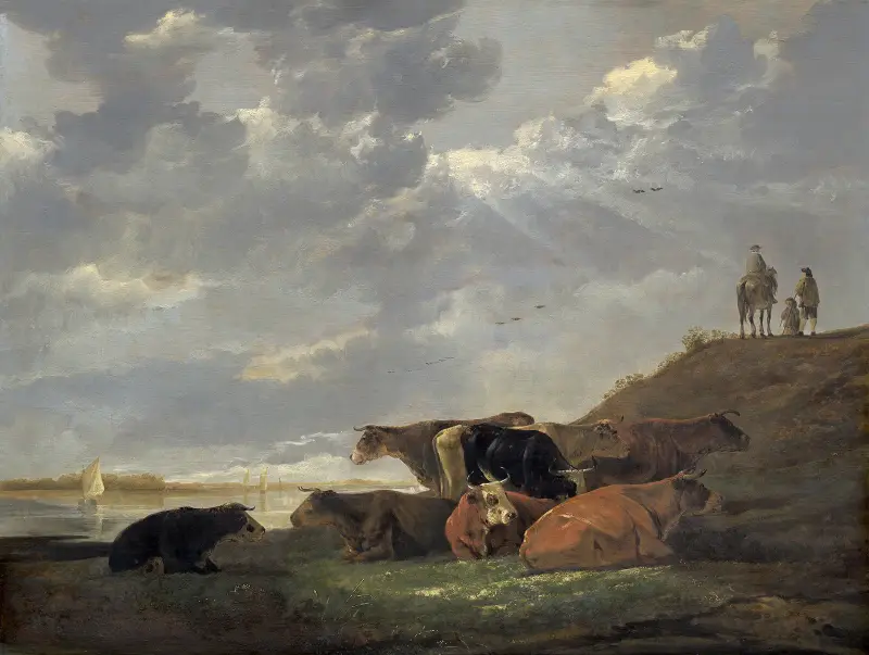 Flodlandskap med kor av Aelbert Cuyp