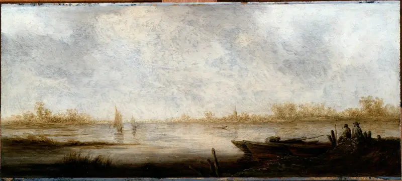 River Landscape av Aelbert Cuyp
