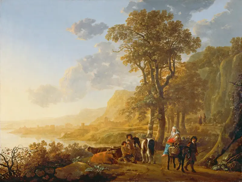 Flykten till Egypten av Aelbert Cuyp
