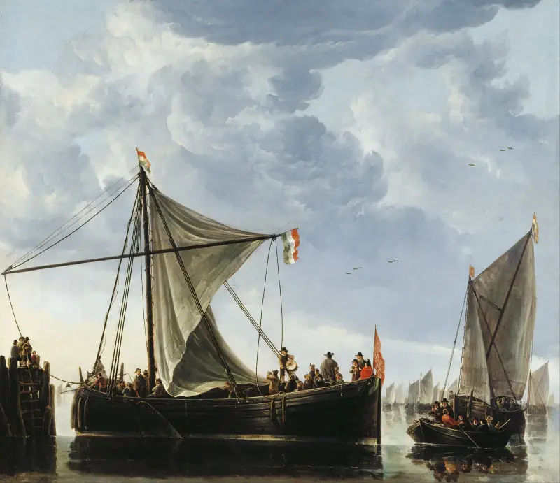 The Passage Boat av Aelbert Cuyp
