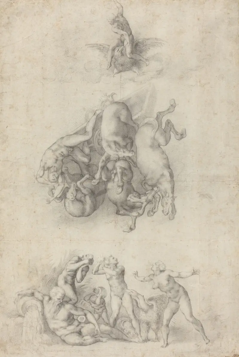 The Fall of Phaethon av Agnolo Bronzino