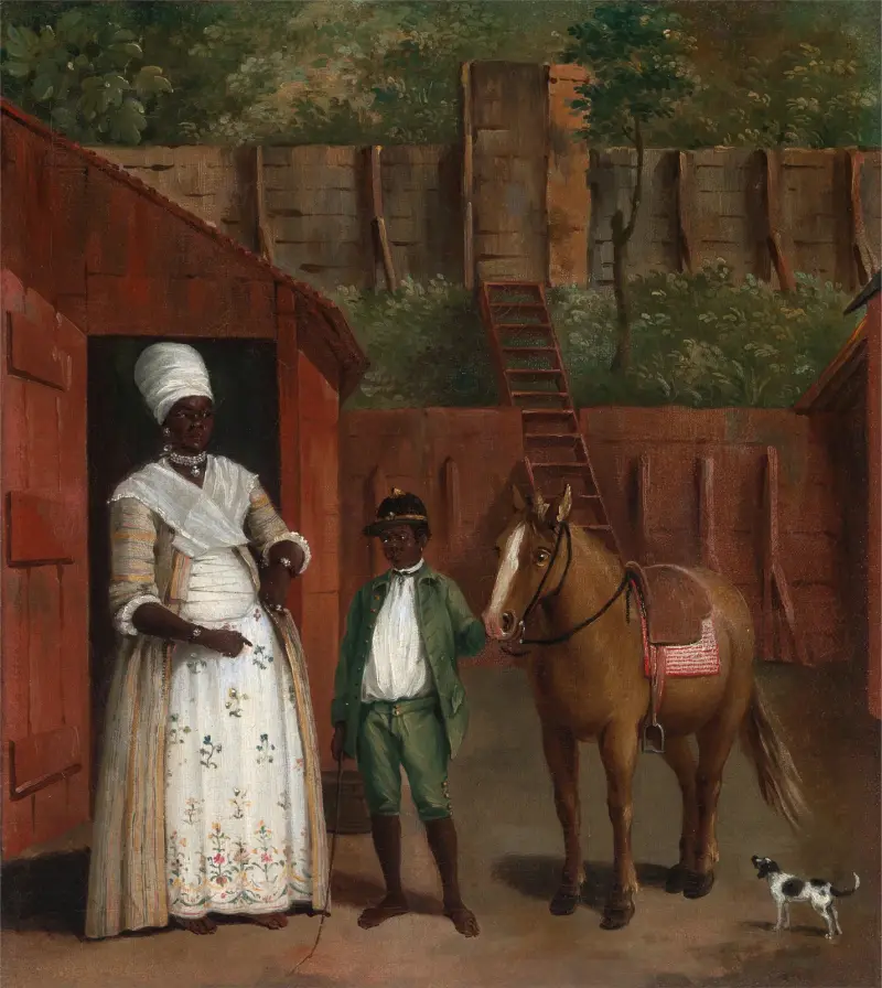 A Mother With Her Son And A Pony av Agostino Brunias