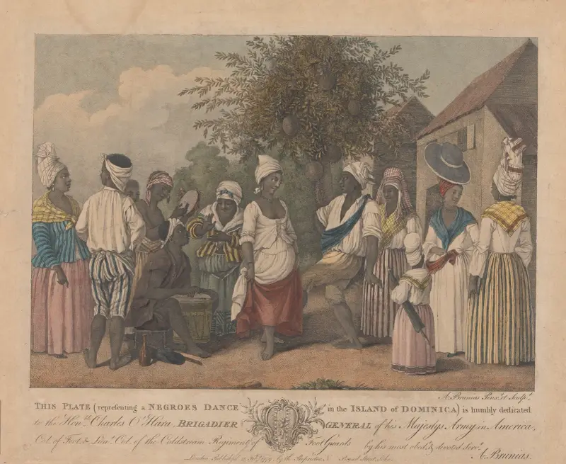 A Negroes Dance in the Island of Dominica av Agostino Brunias