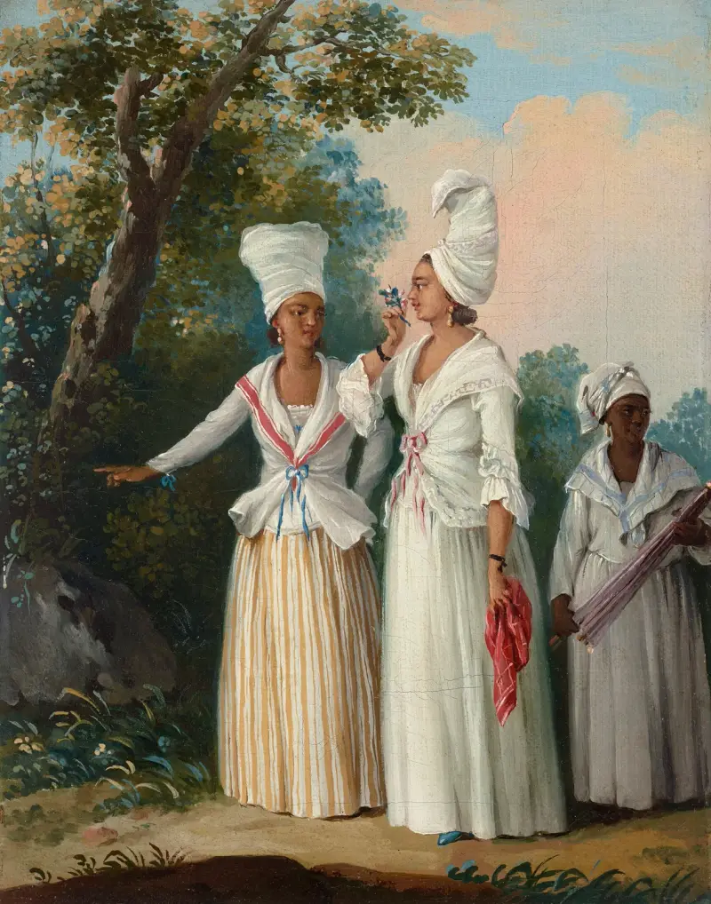 Flower girls of Dominica av Agostino Brunias