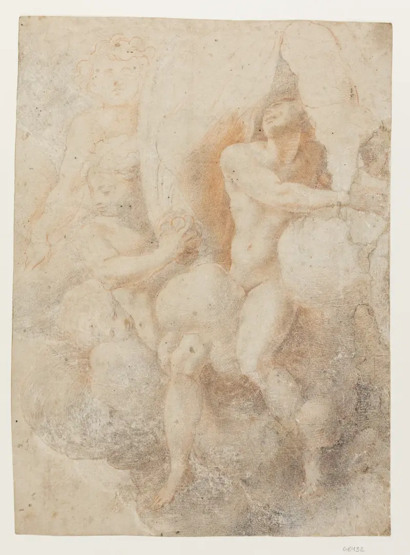 Prisoners are brought before a commander av Agostino Carracci