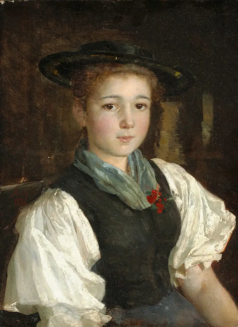 Bondflicka av Albert Anker