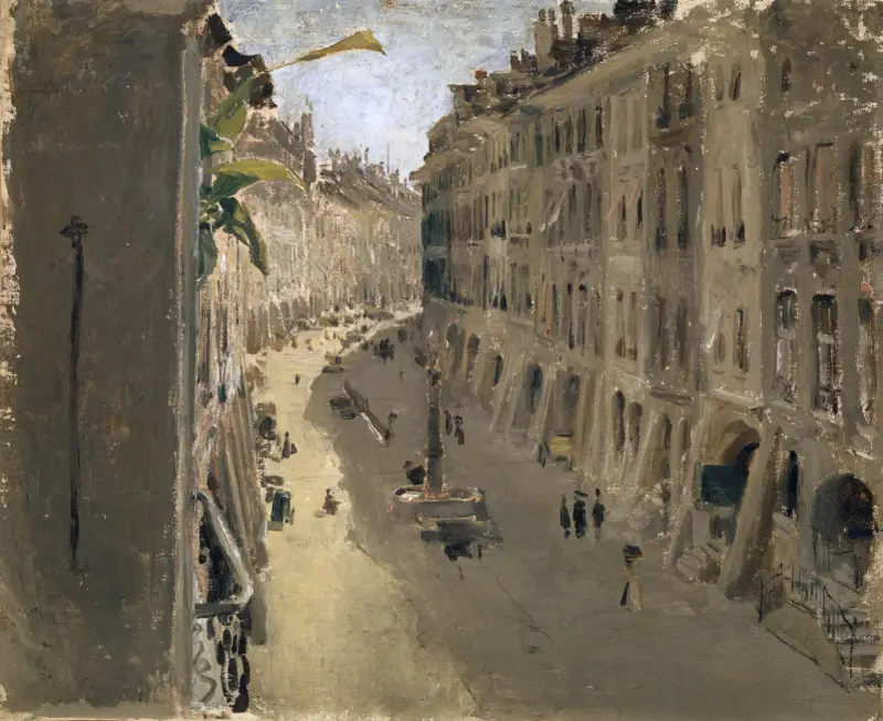 The Gerechtigkeitsgasse In Bern av Albert Anker