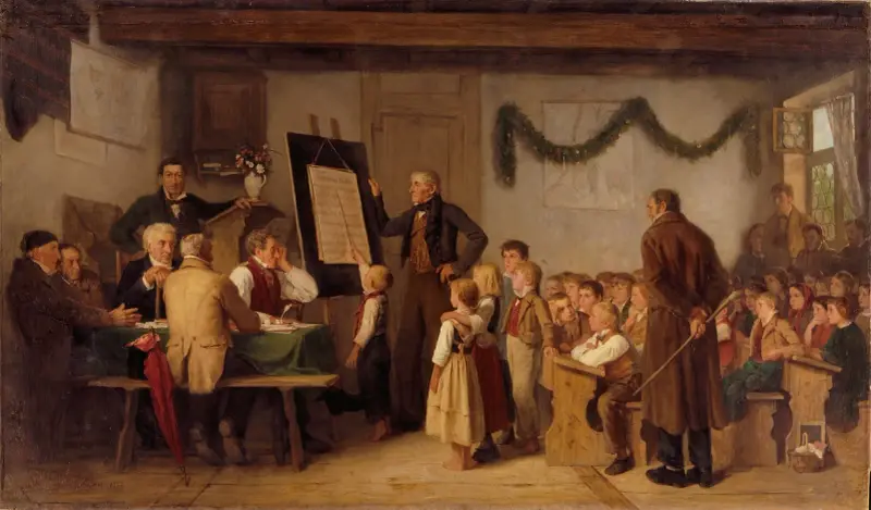 Die Schulprüfung von Albert Anker