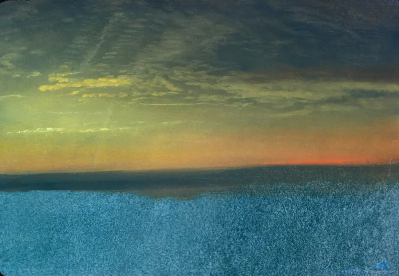 Wolkenstudie mit Sonnenuntergang von Albert Bierstadt